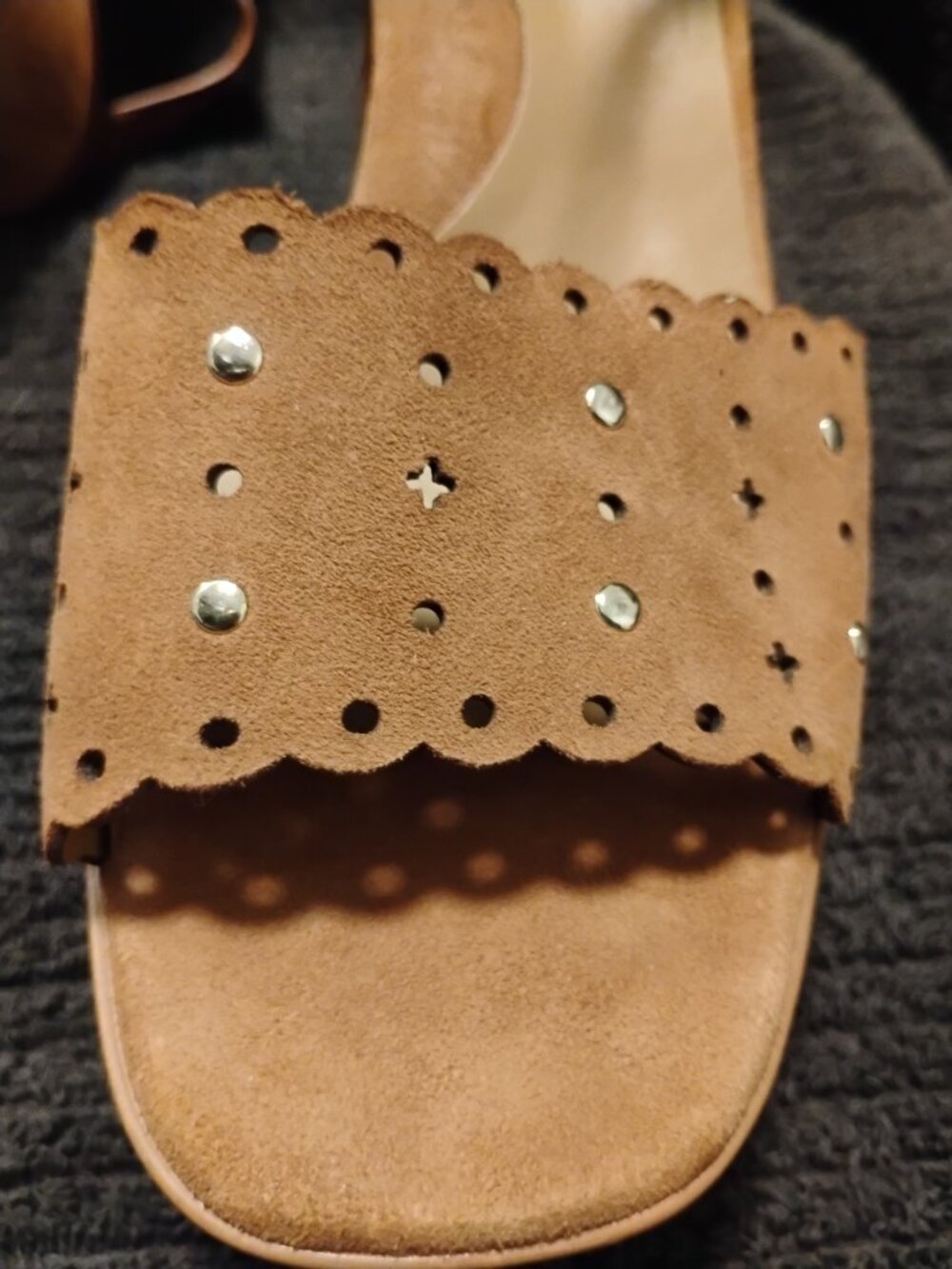 Naturalizer Women's Kira Block Heel Square Toe Platform Sandals in Brown size 12 - Picture 8 of 16